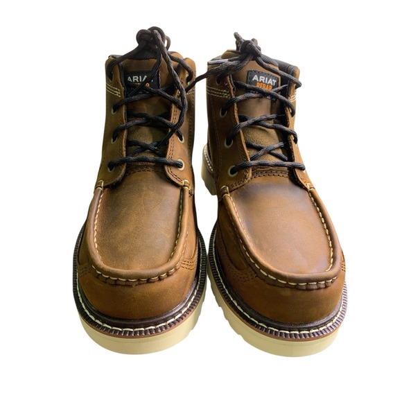 Ariat 10050836 Rebar Lift Round-Toe Chukka Work Boots for Men  Size 8 Destressed main image 4